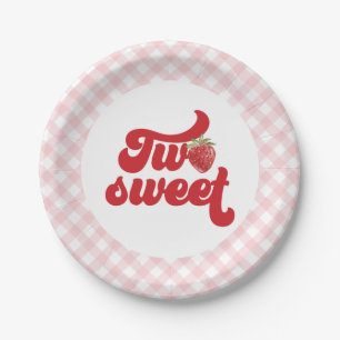 Strawberry Two Sweet Birthday Paper Teller