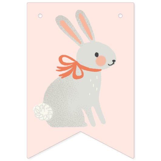 Strawberry und Bunny Birthday Party Wimpelkette (Erste Fahne)