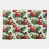 Strawberry und Ladybug Seamless Pattern Geschirrtuch (Horizontal)