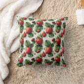 Strawberry und Ladybug Seamless Pattern Kissen (Decke)