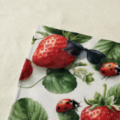Strawberry und Ladybug Seamless Pattern Strandtuch (Beispiel)