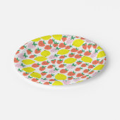 Strawberry- und Lemon Paper-Teller Pappteller (Schrägansicht)