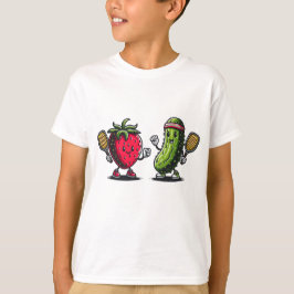 Strawberry und Pickle Pickleball Duel T-Shirt