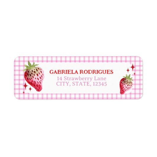 Strawberry und Pink Gingham Karos (Vorne)