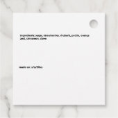 Strawberry und Rhubarb Pals Jam Pie Cobbler Geschenkanhänger (Rückseite)