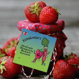 Strawberry und Rhubarb Pals Jam Pie Cobbler Geschenkanhänger