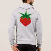 Strawberry Unisex Zip Hoodie (Rückseite)