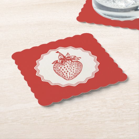 Strawberry Untersetzer (angewinkelt)