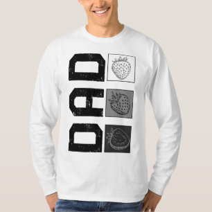 Strawberry Vater Fruit Lover New Dad Vatertag T-Shirt