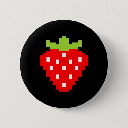 Strawberry Video Game Player 1 Button (Vorderseite)