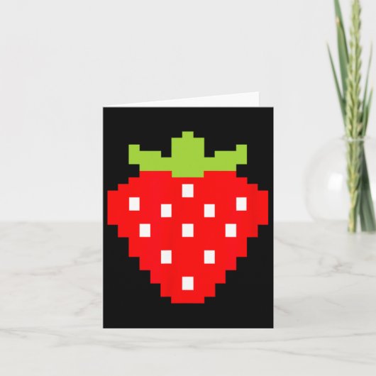 Strawberry Video Game Player 1 Karte (Vorderseite)
