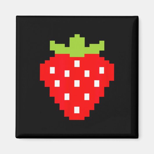 Strawberry Video Game Player 1 Magnet (Vorne)