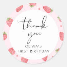 Strawberry Vielen Dank Berry Favor Geschenkartikel