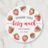 Strawberry Vielen Dank Berry Much Geschenkanhänger (Vorderseite)