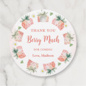 Strawberry Vielen Dank Berry Much Geschenkanhänger (Rückseite)