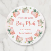 Strawberry Vielen Dank Berry Much Geschenkanhänger (Vorderseite)