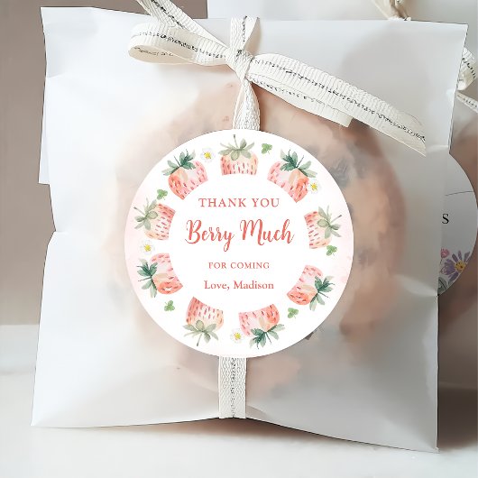 Strawberry Vielen Dank Berry Much Geschenkanhänger