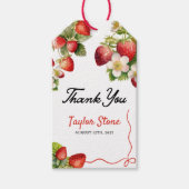 Strawberry Vielen Dank Geschenkanhänger (Vorderseite)