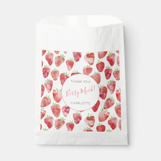Strawberry Vielen Dank Geschenktütchen (Vorderseite)