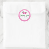 Strawberry Vielen Dank Runder Aufkleber (Tasche)