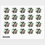 Strawberry Vine Save the Date Stickers (Blatt)
