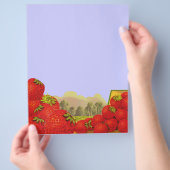 Strawberry Vintag Crate Art Flyer (Hand)