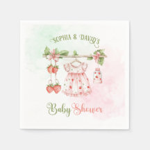 Strawberry Vintag Girl Baby Dusche