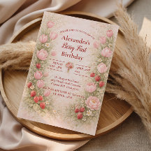 Strawberry Vintage Floral Theme 1st Birthday