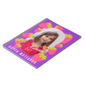 Strawberry Violet Foto Notizblock (Linke Seite)