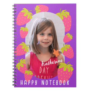 Strawberry Violet Foto Notizblock