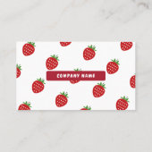 Strawberry-Visitenkarte Visitenkarte (Rückseite)