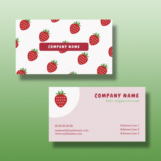 Strawberry-Visitenkarte Visitenkarte
