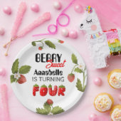 Strawberry Vurth Geburtstag Pappteller (Party)