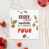 Strawberry Vurth Geburtstag Serviette (Beispiel)