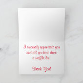 "Strawberry Waffle" Danke Karte (Innenseite)