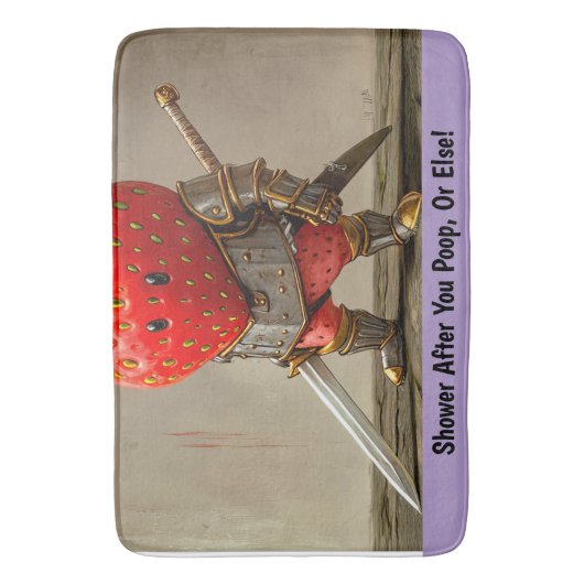 Strawberry Warrior Badematte (Vorderseite Vertikal)