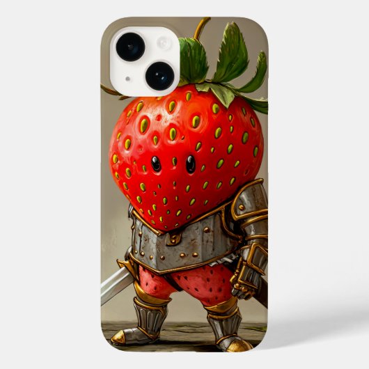 Strawberry Warrior Case-Mate iPhone Hülle (Rückseite)