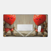 Strawberry Warrior Double Schreibtischunterlage (Tastatur & Maus)