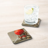 Strawberry Warrior Getränkeuntersetzer (Rechte Seite)