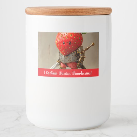 Strawberry Warrior Lebensmitteletikett (Vorderseite)