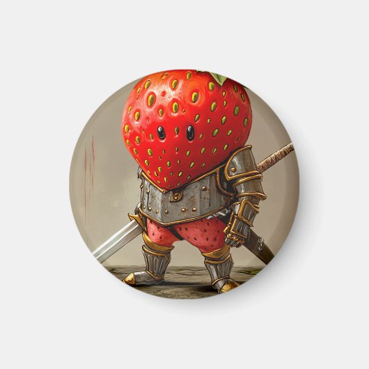 Strawberry Warrior Magnet (Vorne)
