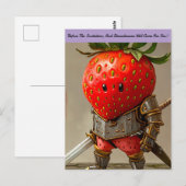 Strawberry Warrior Postkarte (Vorne/Hinten)