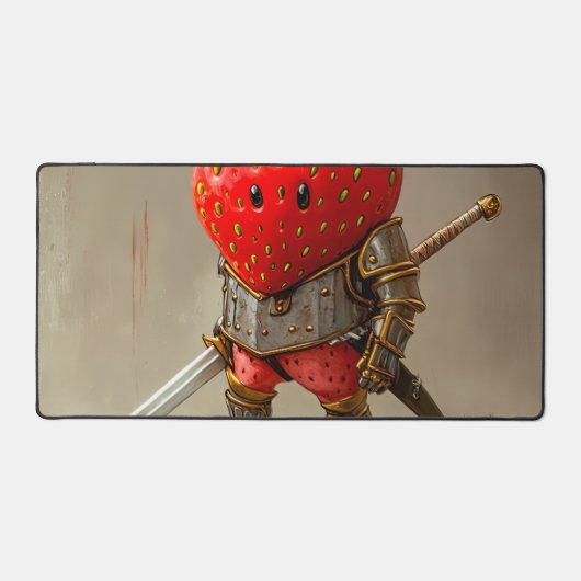 Strawberry Warrior Schreibtischunterlage (Vorderseite)