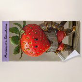 Strawberry Warrior Strandtuch (Vorderseite)