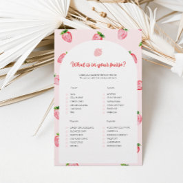 Strawberry, was in Ihrem Pursuit Baby Shower Game 