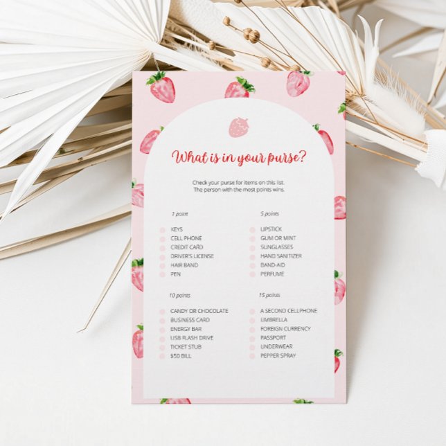 Strawberry, was in Ihrem Pursuit Baby Shower Game  (Von Creator hochgeladen)