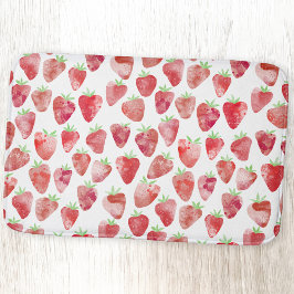 Strawberry Watercolor Badematte