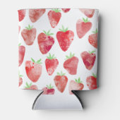 Strawberry Watercolor Dosenkühler (Vorderseite)
