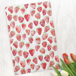 Strawberry Watercolor Geschirrtuch