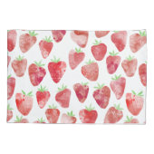 Strawberry Watercolor Kissenbezug (Rückseite-Links)